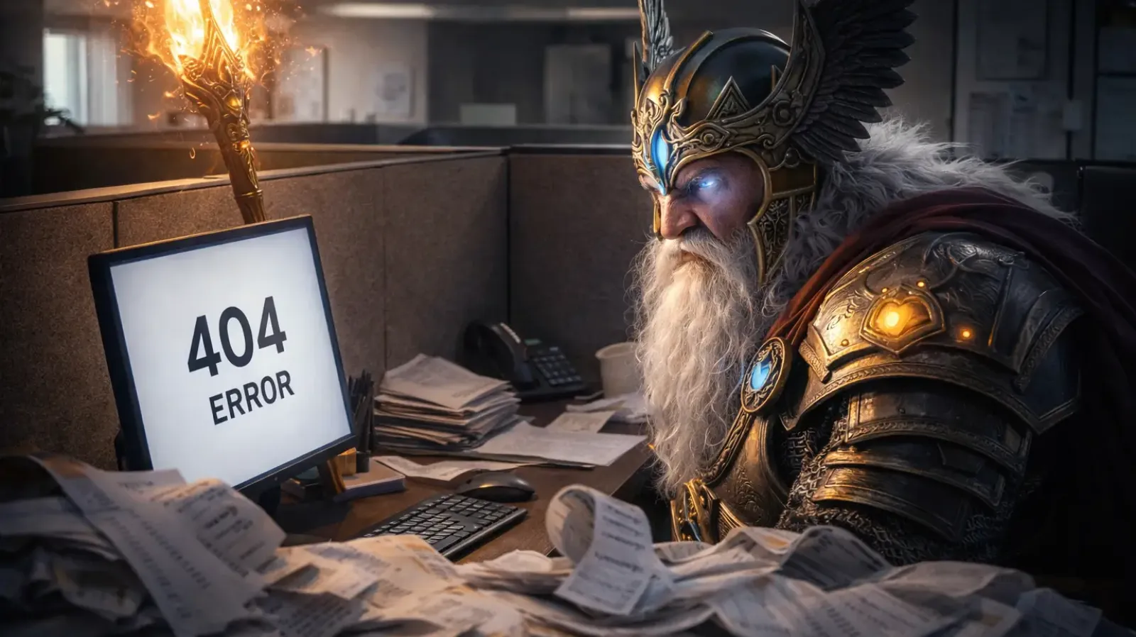 Odin facing a 404 error on a desktop screen