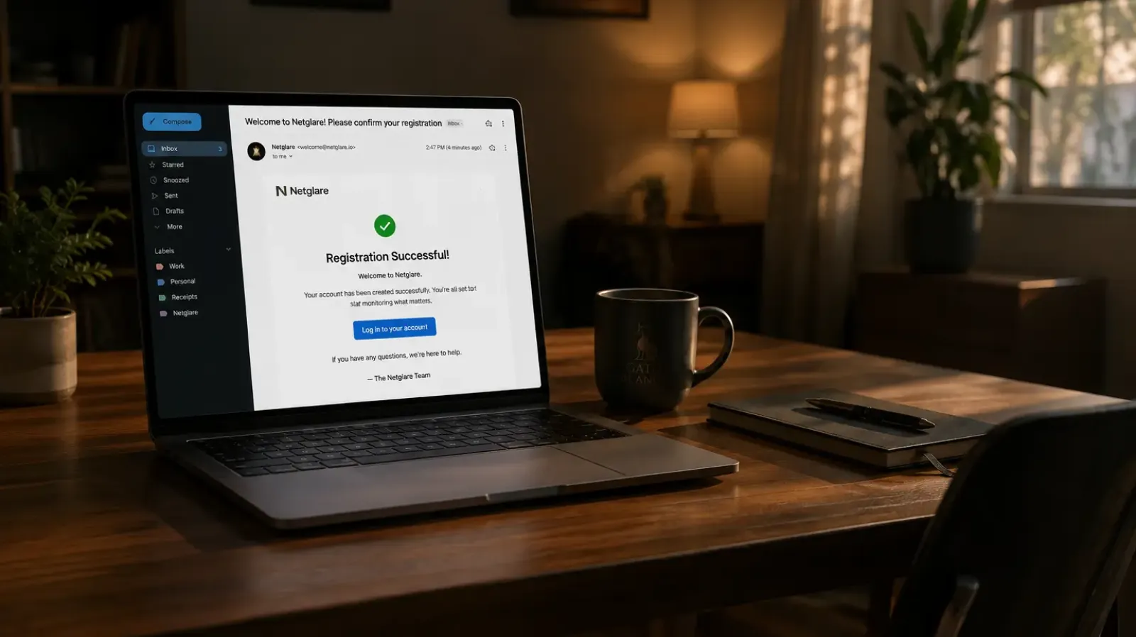 SaaS onboarding optimization showing open doorway replacing friction-heavy wizard between signup and first value in Netglare